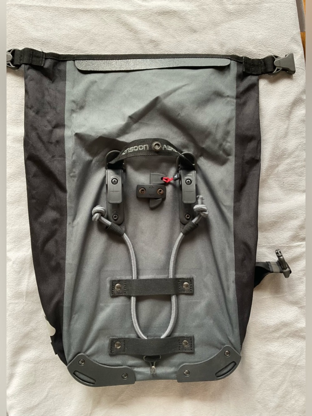 Axiom Monsoon Aero DLX Waterproof Bike Pannier Set Grey Black